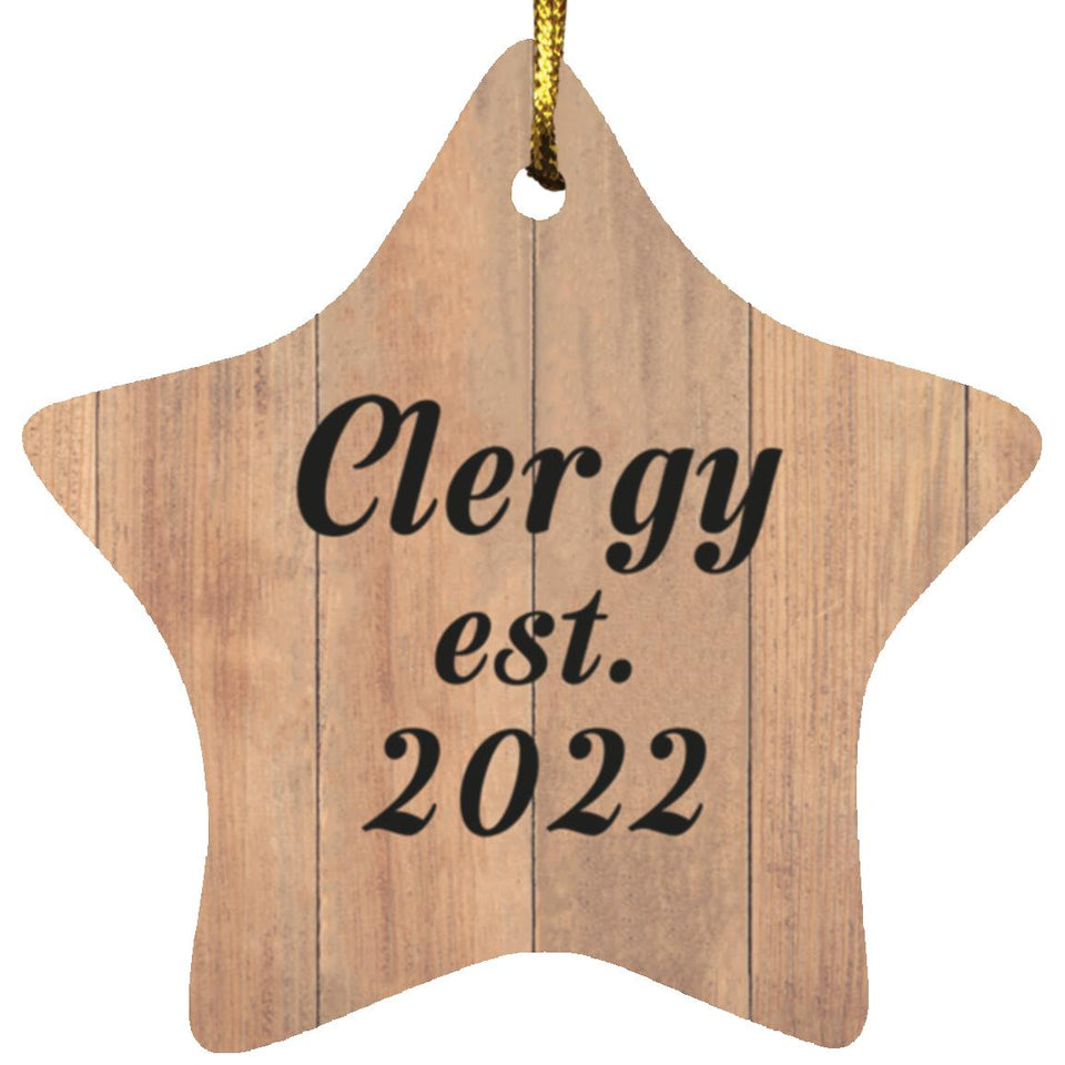 Clergy Established Est. 2022 - Star Ornament C