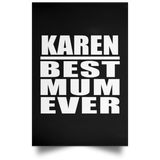 Karen Best Mum Ever - Poster Portrait