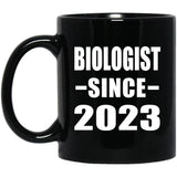 Biologist Since 2023 - 11oz Coffee Mug Black