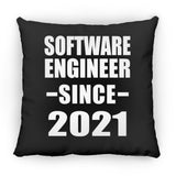 Software Engineer Since 2021 - Throw Pillow Black