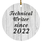 Technical Writer Since 2022 - Circle Ornament F