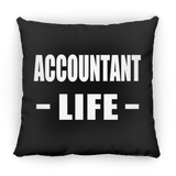 Accountant Life - Throw Pillow Black