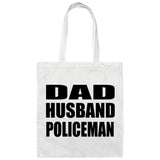 Dad Husband Policeman - Tote Bag White