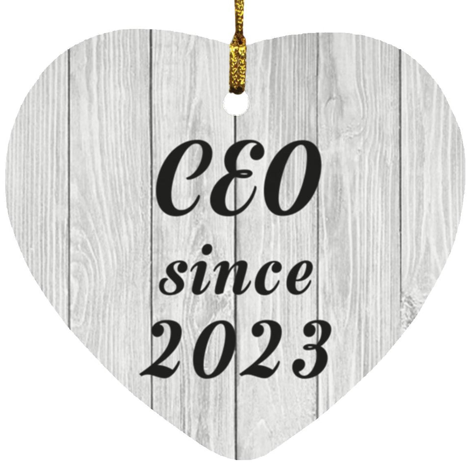 CEO Since 2023 - Heart Ornament F