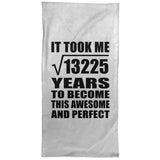 115th Birthday Took Square Root of 13225 Years To Awesome - Hand Towel