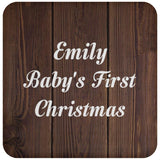 Emily Baby's First Christmas - Drink Coaster D