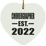 Choreographer Established EST. 2022 - Heart Ornament