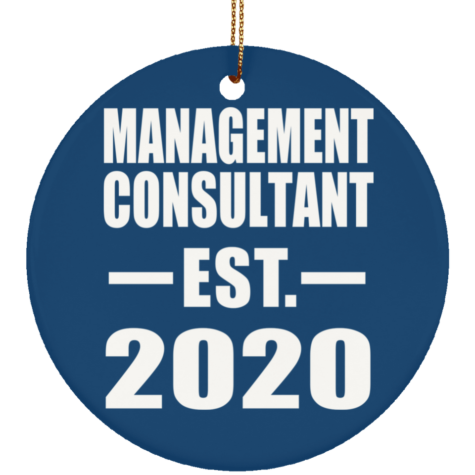 Management Consultant Established EST. 2020 - Circle Ornament