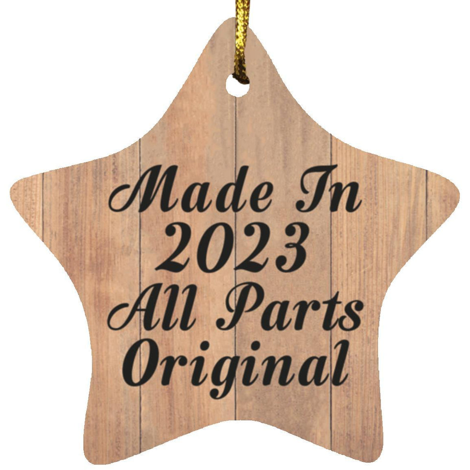 1st Birthday Made In 2023 All Parts Original - Star Ornament C