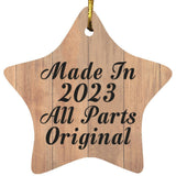 1st Birthday Made In 2023 All Parts Original - Star Ornament C