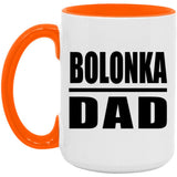 Bolonka Dad - 15oz Accent Mug Orange