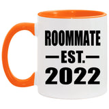 Roommate Established EST. 2022 - 11oz Accent Mug Orange