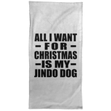 All I Want For Christmas Is My Jindo Dog - Hand Towel