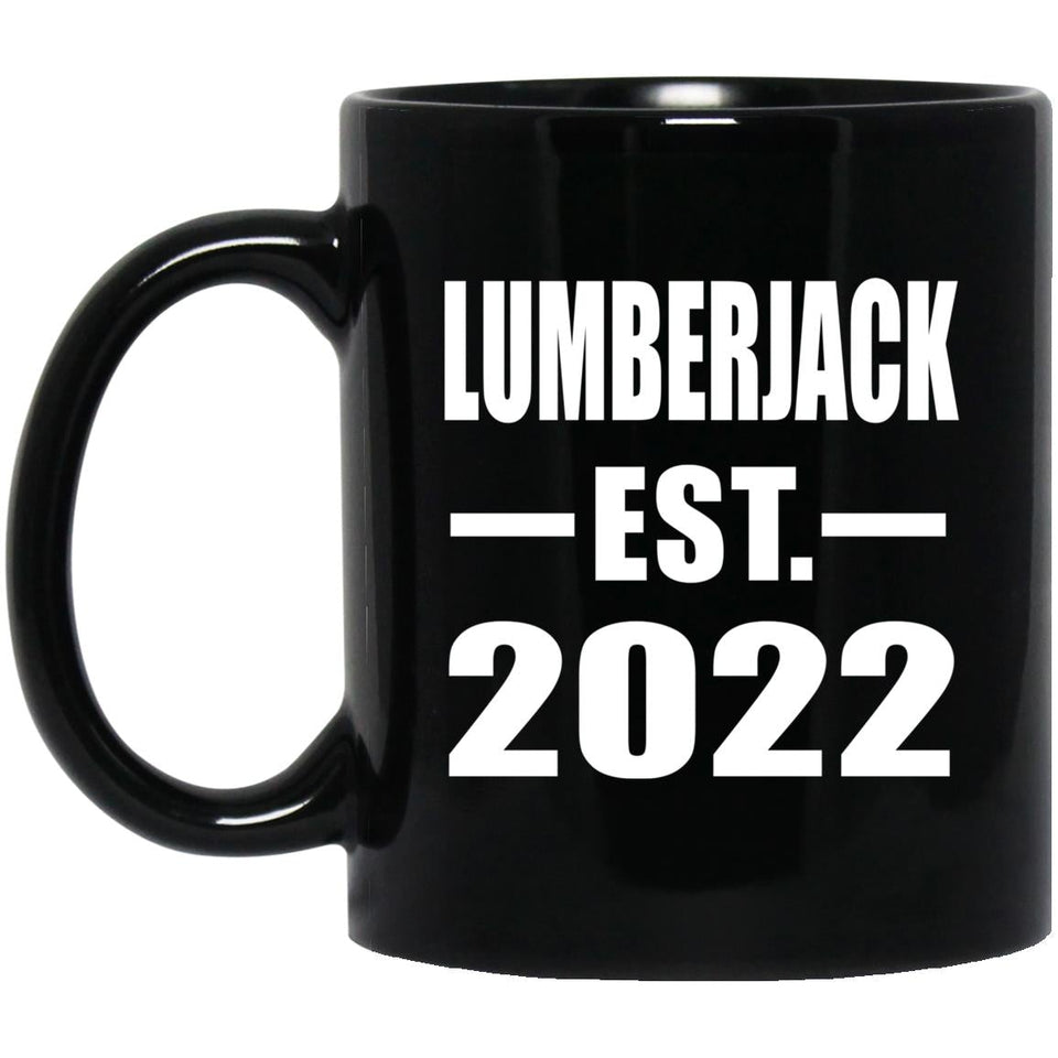 Lumberjack Established EST. 2022 - 11oz Coffee Mug Black