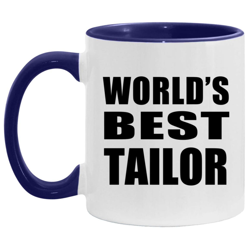 World's Best Tailor - 11oz Accent Mug Purple