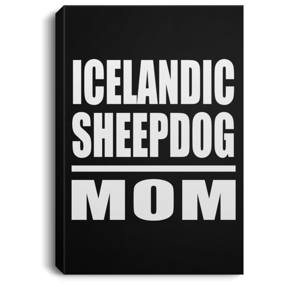 Icelandic Sheepdog Mom - Canvas Portrait
