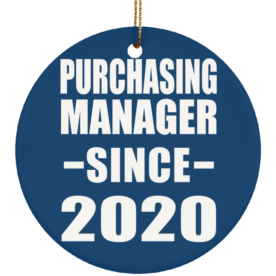 Purchasing Manager Since 2020 - Circle Ornament
