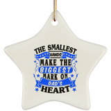 The Smallest Hands Make The Biggest Mark On Dad's Heart - Star Ornament