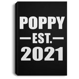 Poppy Established EST. 2021 - Canvas Portrait