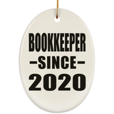 Bookkeeper Since 2020 - Oval Ornament