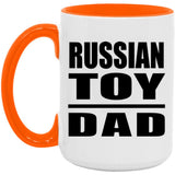 Russian Toy Dad - 15oz Accent Mug Orange