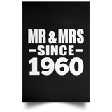 64th Anniversary Mr & Mrs Since 1960 - Poster Portrait