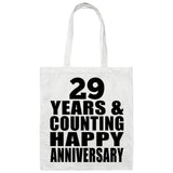 Happy 29th Anniversary 29 Years & Counting - Tote Bag White