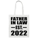 Father In Law Established EST. 2022 - Tote Bag White