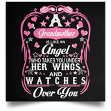 Grandmother Is An Angel Takes You Under Her Wings - Poster Square
