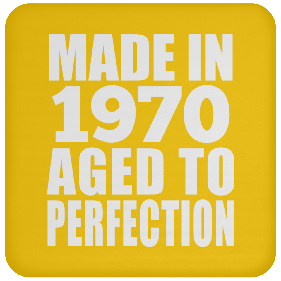 54th Birthday Made In 1970 Aged to Perfection - Drink Coaster
