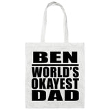 Ben World's Okayest Dad - Tote Bag White