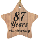 87th Anniversary 87 Years Anniversary - Star Ornament C