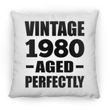 44th Birthday Vintage 1980 Aged Perfectly - Throw Pillow