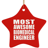 Most Awesome Biomedical Engineer - Star Ornament
