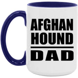 Afghan Hound Dad - 15oz Accent Mug Purple