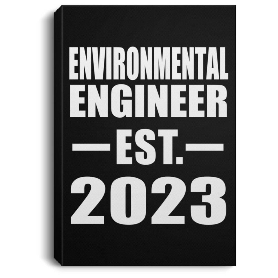 Environmental Engineer Established EST. 2023 - Canvas Portrait