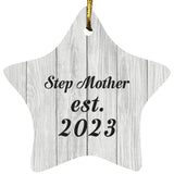 Step Mother Established Est. 2023 - Star Ornament F