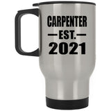Carpenter Established EST. 2021 - Silver Travel Mug
