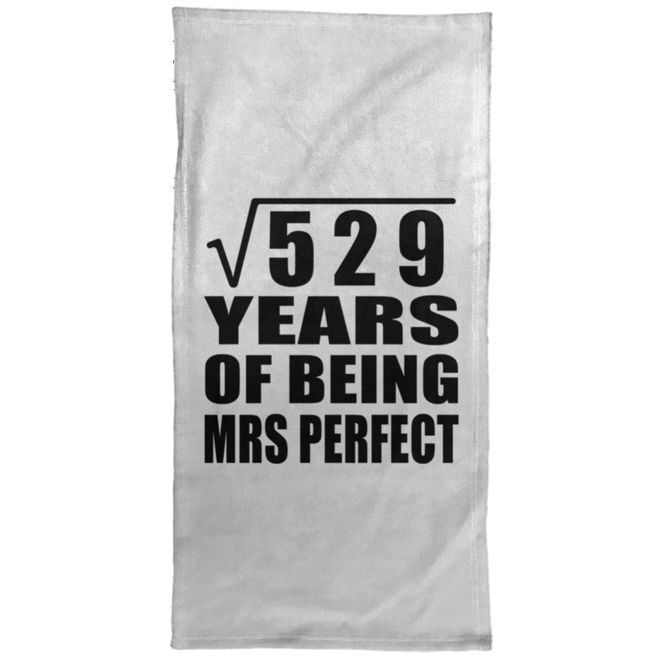 23rd Anniversary Square Root of 529 Years of Mrs Perfect - Hand Towel