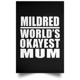 Mildred World's Okayest Mum - Poster Portrait
