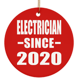 Electrician Since 2020 - Circle Ornament