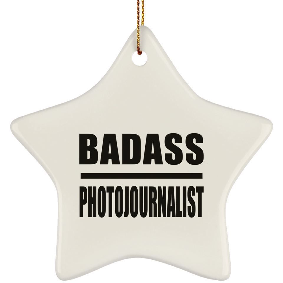 Badass Photojournalist - Star Ornament