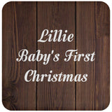 Lillie Baby's First Christmas - Drink Coaster D