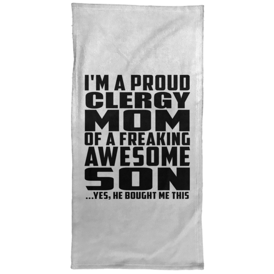Proud Clergy Mom Of Awesome Son - Hand Towel