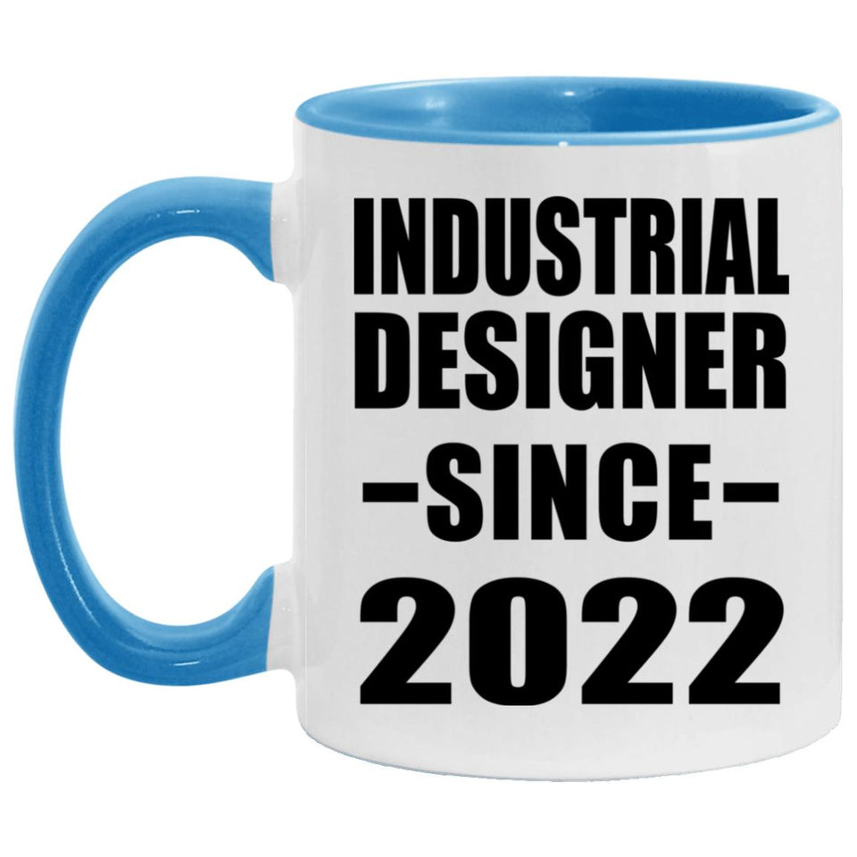 Industrial Designer Since 2022 - 11oz Accent Mug Blue