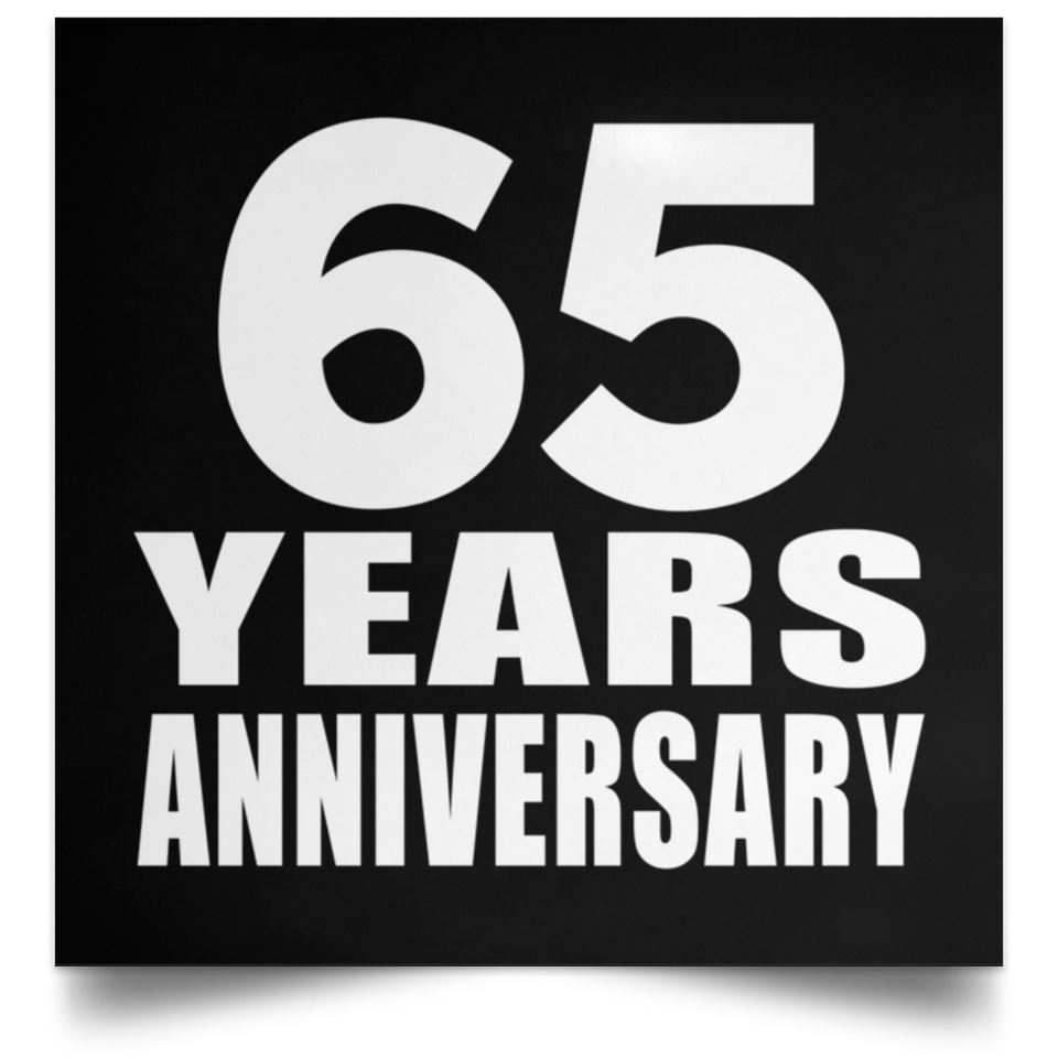 65th Anniversary 65 Years Anniversary - Poster Square