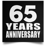 65th Anniversary 65 Years Anniversary - Poster Square