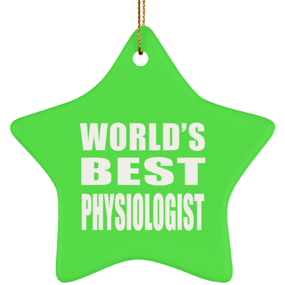 World's Best Physiologist - Star Ornament