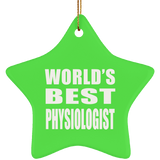 World's Best Physiologist - Star Ornament