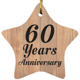 60th Anniversary 60 Years Anniversary - Star Ornament C